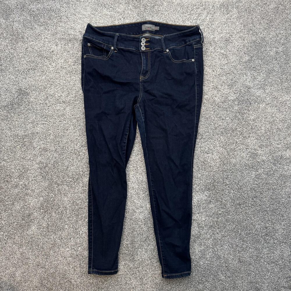 Torrid Women's Skinny Jeans - Dark Blue